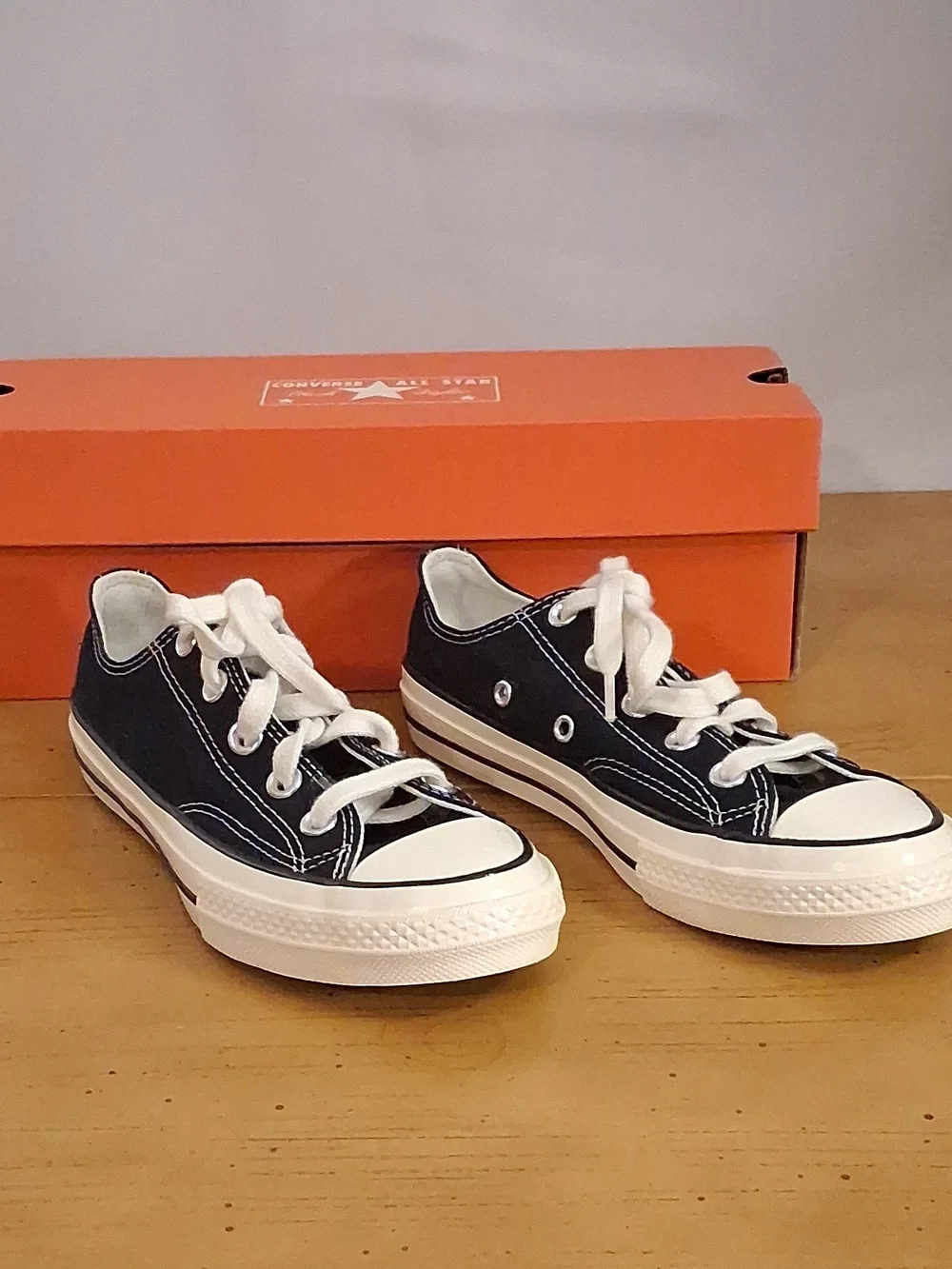 Converse Kids Low Top Sneakers - Black and White